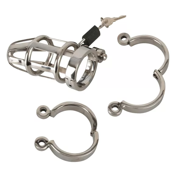 You2Toys - moška chastity kletka - kovinska z ključavnico