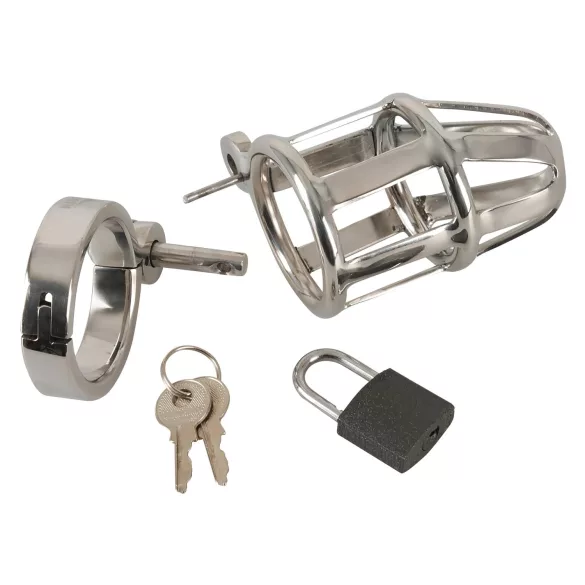 You2Toys - moška chastity kletka - kovinska z ključavnico