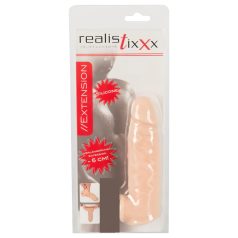   Realistixxx - penis tulec z erekcijskim obročkom - 16 cm - naravna barva