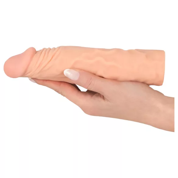 Nature Skin - podaljšek, odebeljevalec za penis (19,5 cm)
