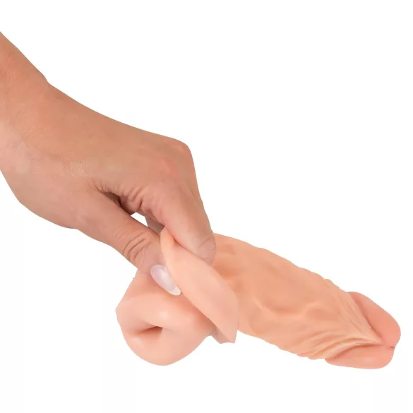 Nature Skin - podaljšek, odebeljevalec za penis (19,5 cm)