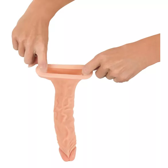 Nature Skin - podaljšek, odebeljevalec za penis (19,5 cm)