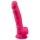 Silexd 7 - dildo z modoma s priseskom - 17,5 cm (roza)