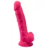 Silexd 7 - dildo z modoma s priseskom - 17,5 cm (roza)