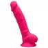Silexd 7 - dildo s priseskom in modami - 17,5 cm roza