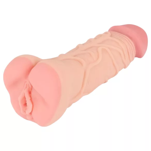 Nature Skin - masturbator in penis podaljšek - realističen - bež