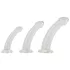 Crystal Clear - set analnih dildojev - glavica - 3 deli - prozoren