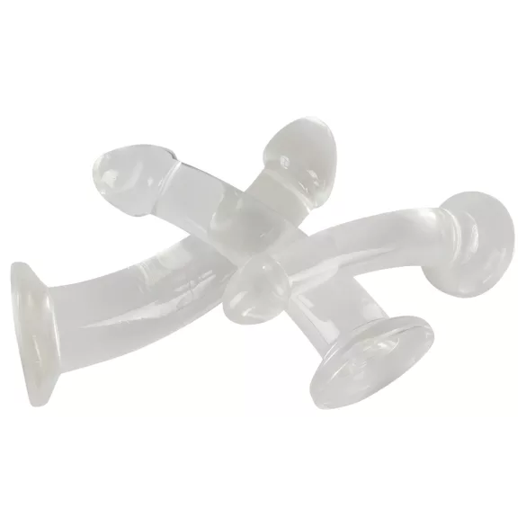 Crystal Clear - set analnih dildojev - glavica - 3 deli - prozoren
