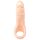 Realistixxx Dvojni F - realistični dildo z erekcijskim obročkom (naravni)