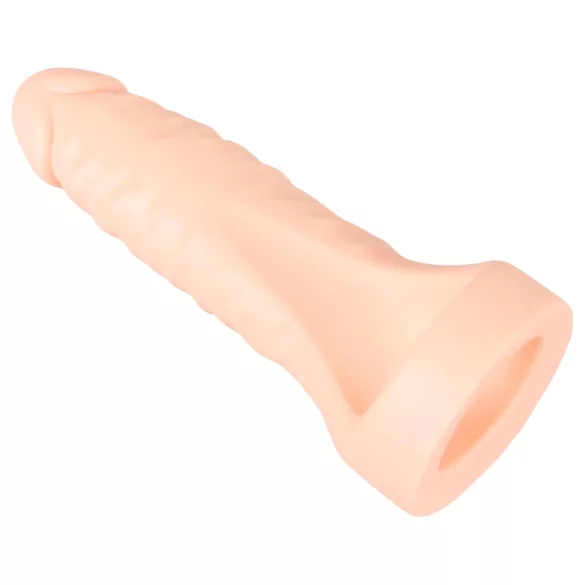 Realistixxx - realistični dildo s penisnim obročkom - naravna barva