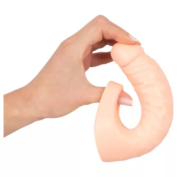 Realistixxx - realistični dildo s penisnim obročkom - naravna barva