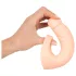 Realistixxx - realistični dildo s penisnim obročkom - naravna barva