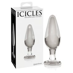   Icicles No. 26 - analni čep - stožčast - steklo - prozoren