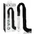 Icicles No. 38 - bič iz umetnega usnja in stekleni dildo - prozorno črna