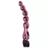 Icicles No. 43 - stekleni dildo z bunkicami in srcem - roza