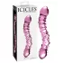 Icicles No. 55 - stekleni dildo z dvema koncema za G-točko - roza