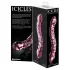 Icicles No. 55 - stekleni dildo z dvema koncema za G-točko - roza