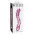 Icicles No. 55 - stekleni dildo z dvema koncema za G-točko - roza