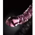 Icicles No. 55 - stekleni dildo z dvema koncema za G-točko - roza