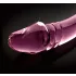 Icicles No. 57 - stekleni dvostranski dildo s penisom - roza