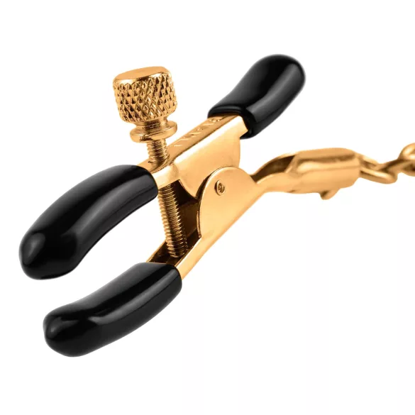 Pipedream Fetish Fantasy Gold - sponke za bradavice - zlata barva