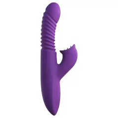   Fantasy For Her - 3-v-1 potiskani vibrator z grelno funkcijo (vijoličen)