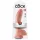 King Cock 9 - velik dildo z modoma in priseskom (23 cm, naraven)