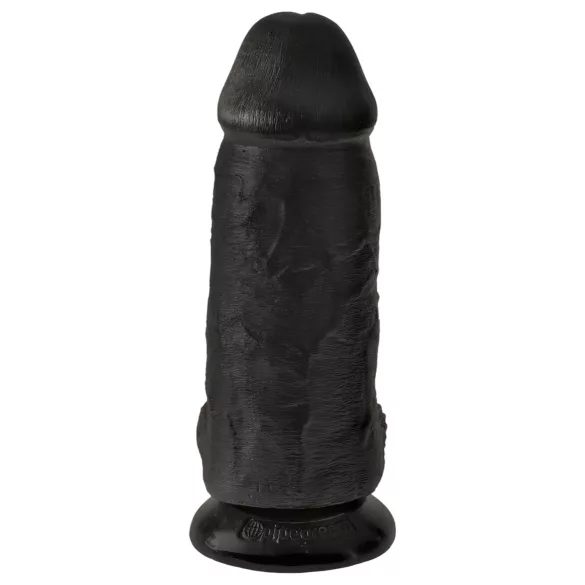 King Cock - dildo z modrčki in priseskom - 23 cm - črna
