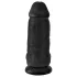 King Cock - dildo z modrčki in priseskom - 23 cm - črna