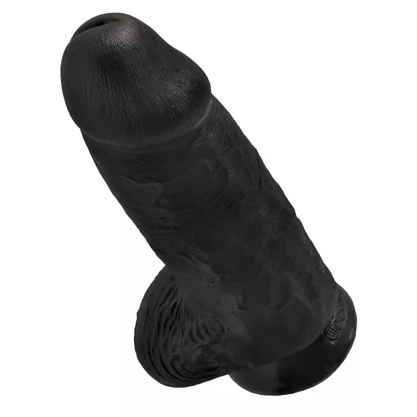 King Cock - dildo z modrčki in priseskom - 23 cm - črna