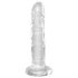 King Cock Clear 6 - dildo z vakuumsko prisisavko - 15 cm