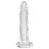 King Cock Clear 6 - dildo z vakuumsko prisisavko - 15 cm