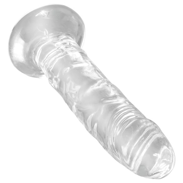 King Cock Clear 6 - dildo z vakuumsko prisisavko - 15 cm
