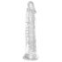 King Cock Clear 8 - Velik Dildo z Vakumsko Prijemalko (20 cm)