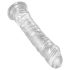 King Cock Clear 8 - Velik Dildo z Vakumsko Prijemalko (20 cm)