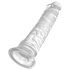 King Cock Clear 8 - Velik Dildo z Vakumsko Prijemalko (20 cm)