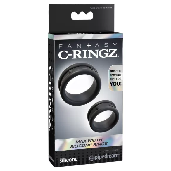 Pipedream - Fantasy C-Ringz - obroček za penis in modo (črna)