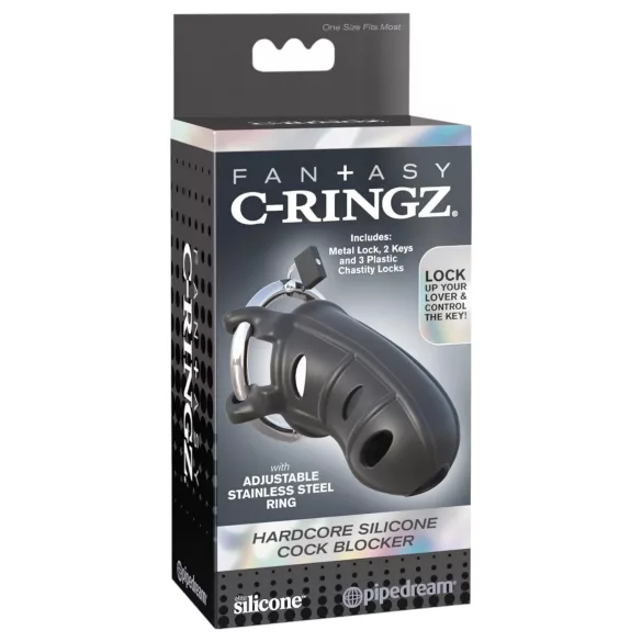 C-Ringz - penis kletka - silikon - črna