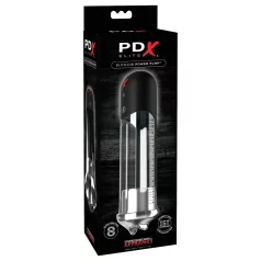 PDX Blowjob - samodejna penis črpalka z ustnicami - črna