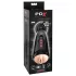 PDX Elite - masturbator umetna vagina z vibracijami - črna