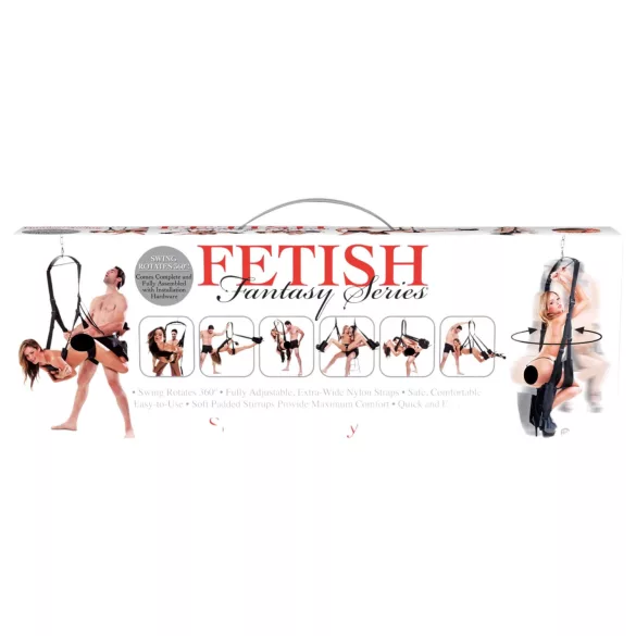 Fetish Fantasy - seks gugalnica 360 stopin vrtenje - črna