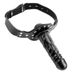 Fetish Fantasy - gag z dildo nastavkom - črna