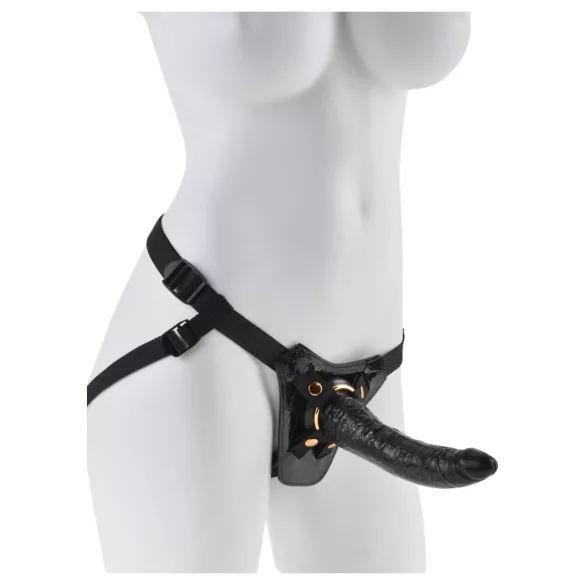 Fetish Fantasy - nastavljiv pas za pripenjanje strap-on - črna