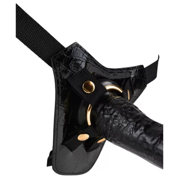 Fetish Fantasy - nastavljiv pas za pripenjanje strap-on - črna