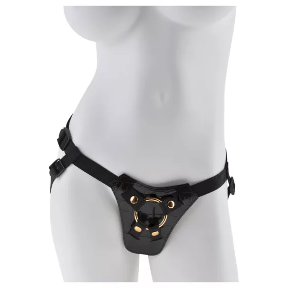 Fetish Fantasy - nastavljiv pas za pripenjanje strap-on - črna