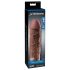 X-TENSION Mega 2 - realističen penis rokav (20,3 cm) - temno naraven