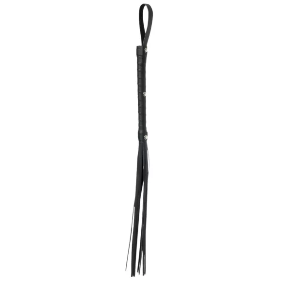 Fetish Fantasy Deluxe Cat-O-Nine - bič z devetimi trakovi - črn - 65 cm