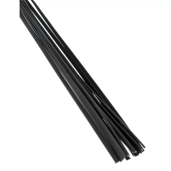 Fetish Fantasy Deluxe Cat-O-Nine - bič z devetimi trakovi - črn - 65 cm