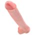King Cock - dildo s priseskom in modom - 38 cm - naravna barva