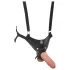King Cock - strap-on dildo - votlo, nastavljivo, 25 cm